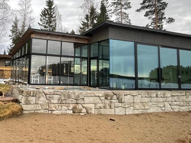 Conservatory glazing — private residence — Forsbacka, Gävle